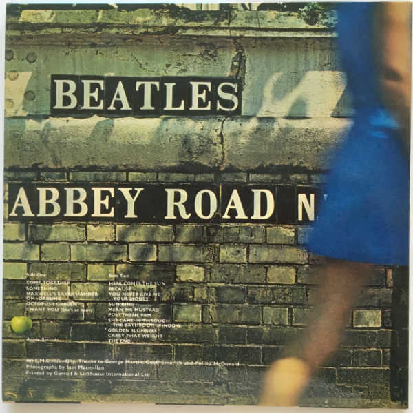Back Cover, Beatles (The) - Abbey Road [Encore Pressing]
